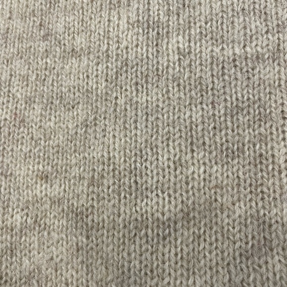 Vintage Outlander 100% Wool Womens Large Oatmeal Beige Color Button Up Cardigan - Picture 6 of 8